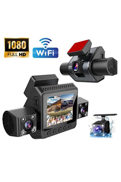OneZero Araç İçi Hd Kamera 3+1 Kameralı Wifi Özellikli 1080P Full Hd Gece Görüşlü G-Sensör Dashcam