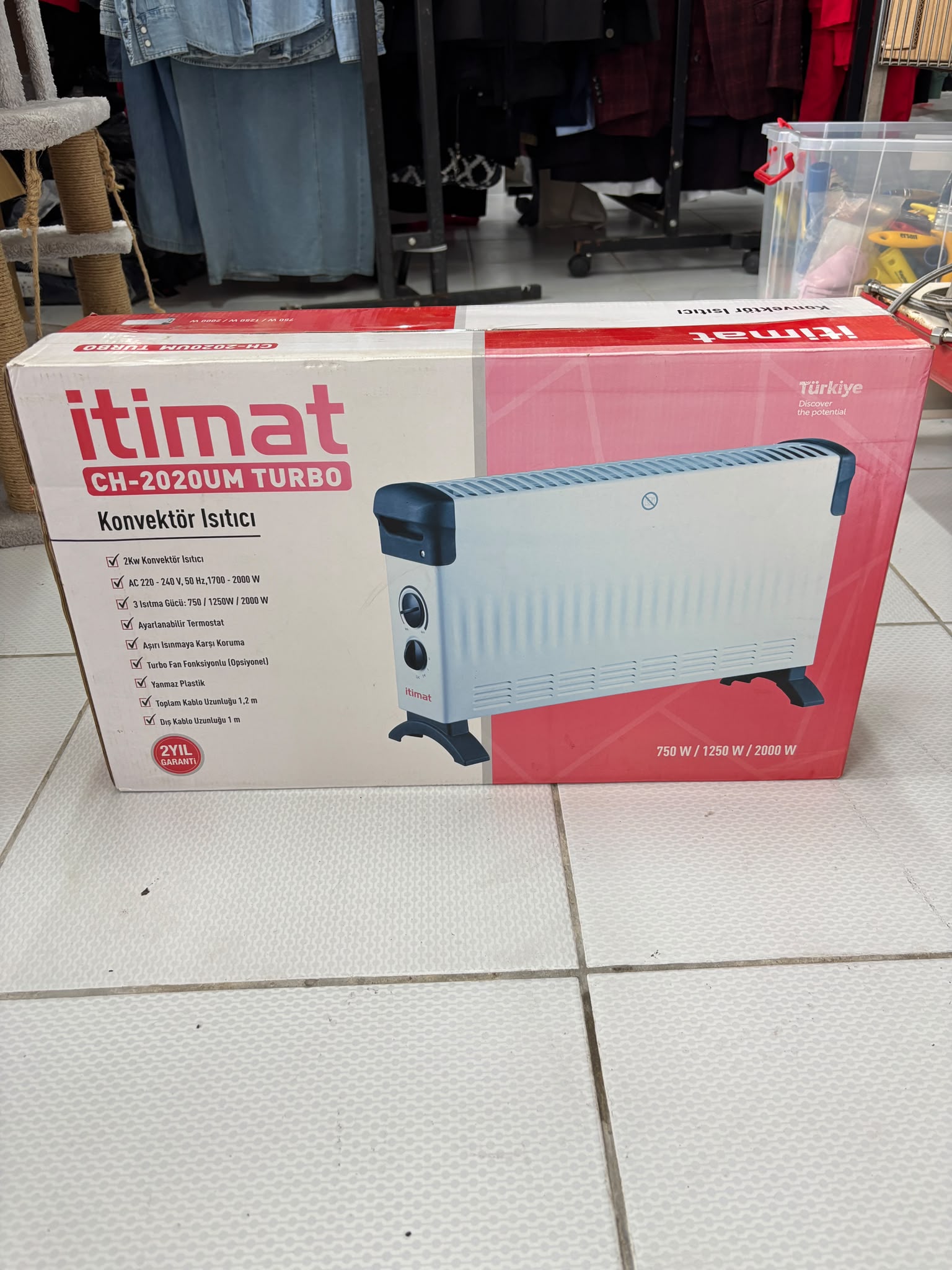 İtimat CH-2020UM Turbo 2000W Konvektör Isıtıcı